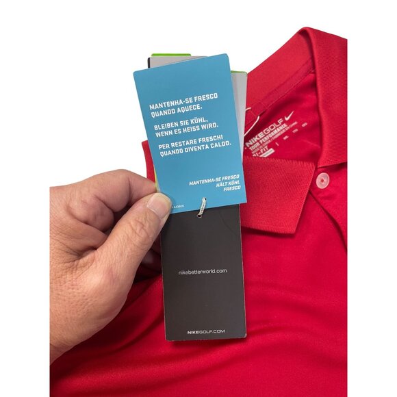 Nike Golf Tour 2014 ALl Stars Embroided Patch Mens Red Polo Shirt Sz XXL SKU 953 - Picture 11 of 12